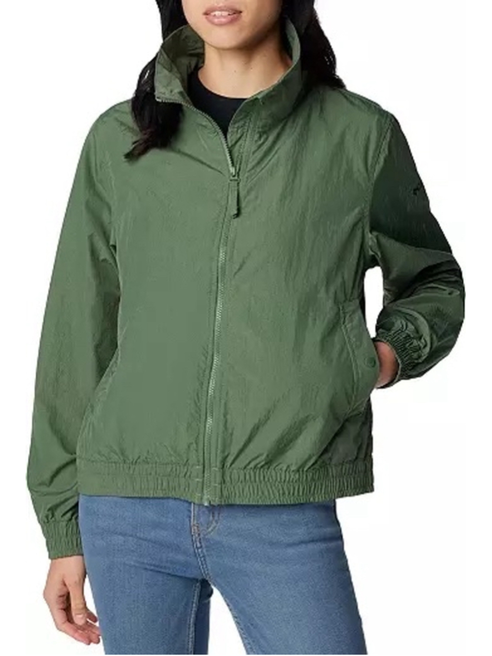 Women's Columbia time is right wind Jacket XL Olive Green